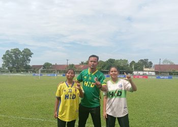 Dua Srikandi Lingga Lolos Seleksi Timnas Sepak Bola U-16 Indonesia di Medan