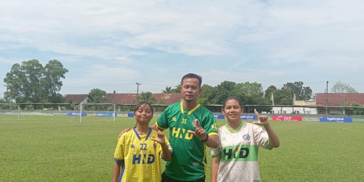 Dua Srikandi Lingga Lolos Seleksi Timnas Sepak Bola U-16 Indonesia di Medan