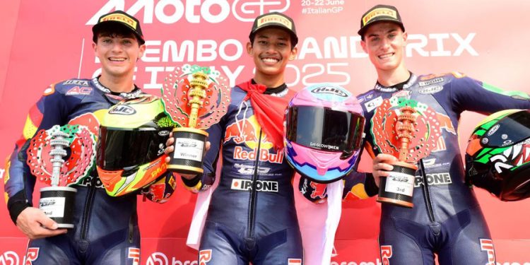 Pebalap Binaan Kibarkan Merah Putih di Thailand dan Italia dengan Melaju Kencang