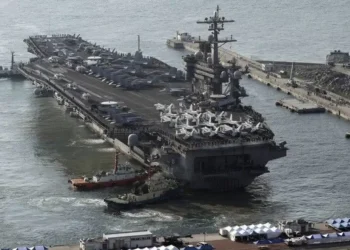 Kapal Induk AS Berlayar Lintasi Perairan Belawan dan Laut Natuna Utara Diduga Menuju Timur Tengah