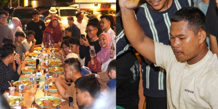 Pemuda Tanjung Riau Menang Mukbang Challenge di Angkringan Batam Center