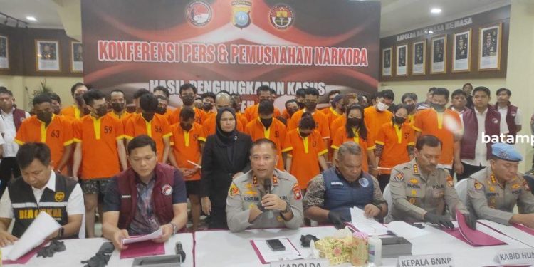 Polda Kepri Ungkap 26 Kasus Narkoba dengan 39 Tersangka Termasuk Dua WNA