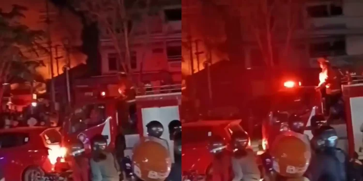 Mobil LCGC Terlibat Kecelakaan Saat Diseruduk Damkar Karena Tidak Memberi Jalan