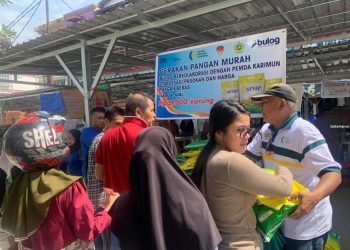 Dua Hari Pasar Murah, 5,5 Ton Beras Bulog Ludes Dibeli Warga