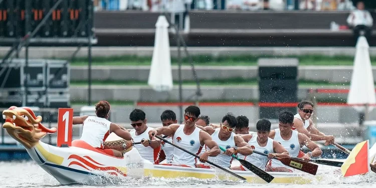 Tim Perahu Naga Indonesia Sabet 3 Emas setelah Kalahkan Tuan Rumah Tiongkok di The World Games