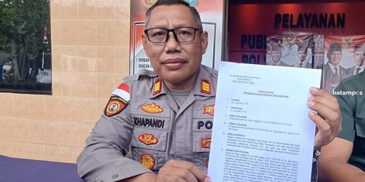 Polisi Tunjuk Tersangka Kasus Penganiayaan Aktivis Lingkungan di Bintan Ini Identitasnya