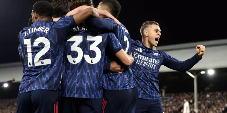 Arsenal Dordak Man City dari Puncak Usai Kemenangan 1-0 atas Fulham