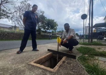 Maling Curi 6 Besi Penutup Parit di Tanjunguban Kepri