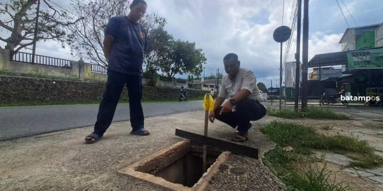 Maling Curi 6 Besi Penutup Parit di Tanjunguban Kepri