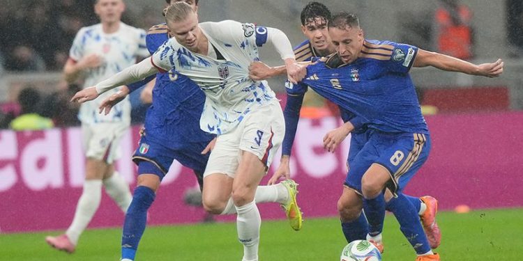 Italia Kalah 1-4 dari Norwegia di San Siro, Harus Lalui Playoff Piala Dunia