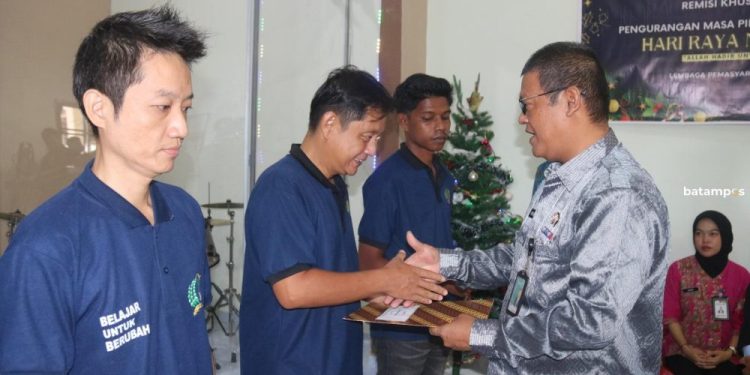Natal 2025, 60 Napi di Dua Lapas Bintan Dapat Remisi